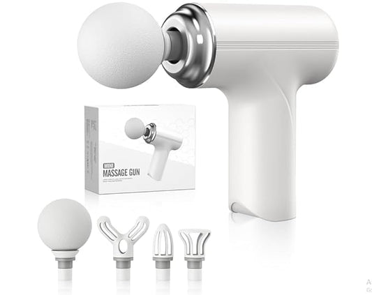 Massage Gun, Electric Body Massager for Pain Relief, Full Body Deep Tissue Percussion Massager for Neck, Shoulder, Back, Legs & Feet, Head & Scalp Massager for Men & Women, Portable Handheld Massager